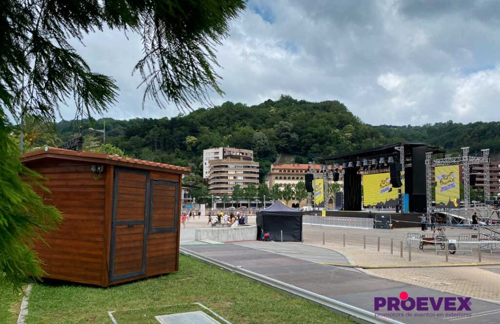 Caseta presentación tour de Francia 2023 en Bilbao